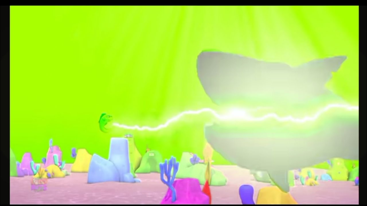 Electric Eel fights the Shark! And Shark got Electrocuted//Sponsored by Gamavision Csupo effects 