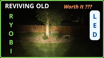 Ryobi Flashlight REVIVAL and LED Upgrade