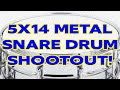 5x14 metal snare drum shootout with mike johnston and mike dawson