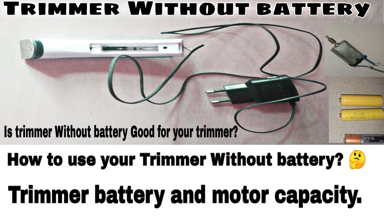 electric trimmer without battery