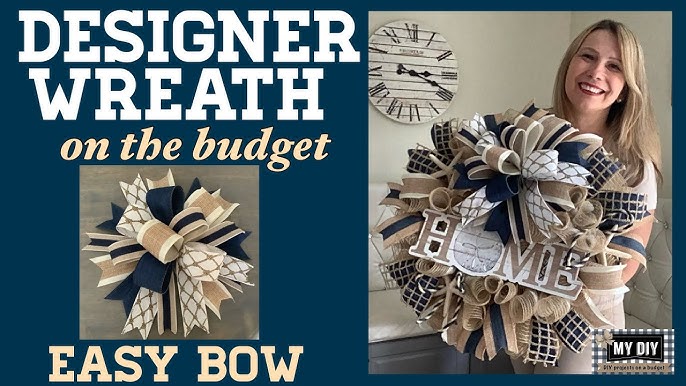 Easy Bow Maker  Dollar Tree Bow Maker for Easy Wreath Bows 