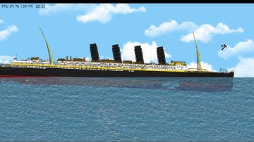 Lusitania sinking Real Time // Floating Sandbox
