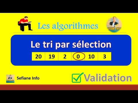 Algorithme de Tri par sélection - YouTube