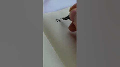 Delta Blue Lapis Stub Nib Writing Sample