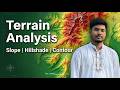 Slope, Aspect, Hillshade, Curvature &amp; Contour in ArcGIS | DEM Analysis | GIS Lec-16
