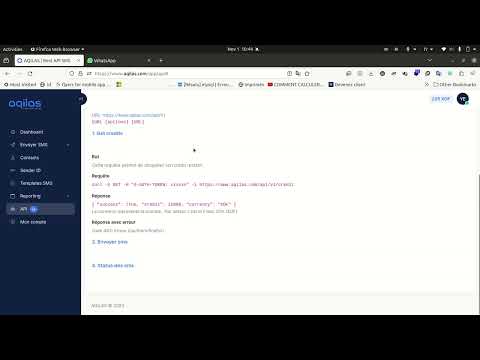 Envoyer votre premier sms via l'API AQILAS