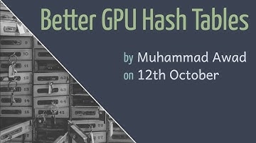 Better GPU Hash Tables