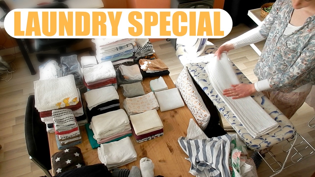 LAUNDRY Washing, folding & ironing in timelapse! VICINA LUCINDA
