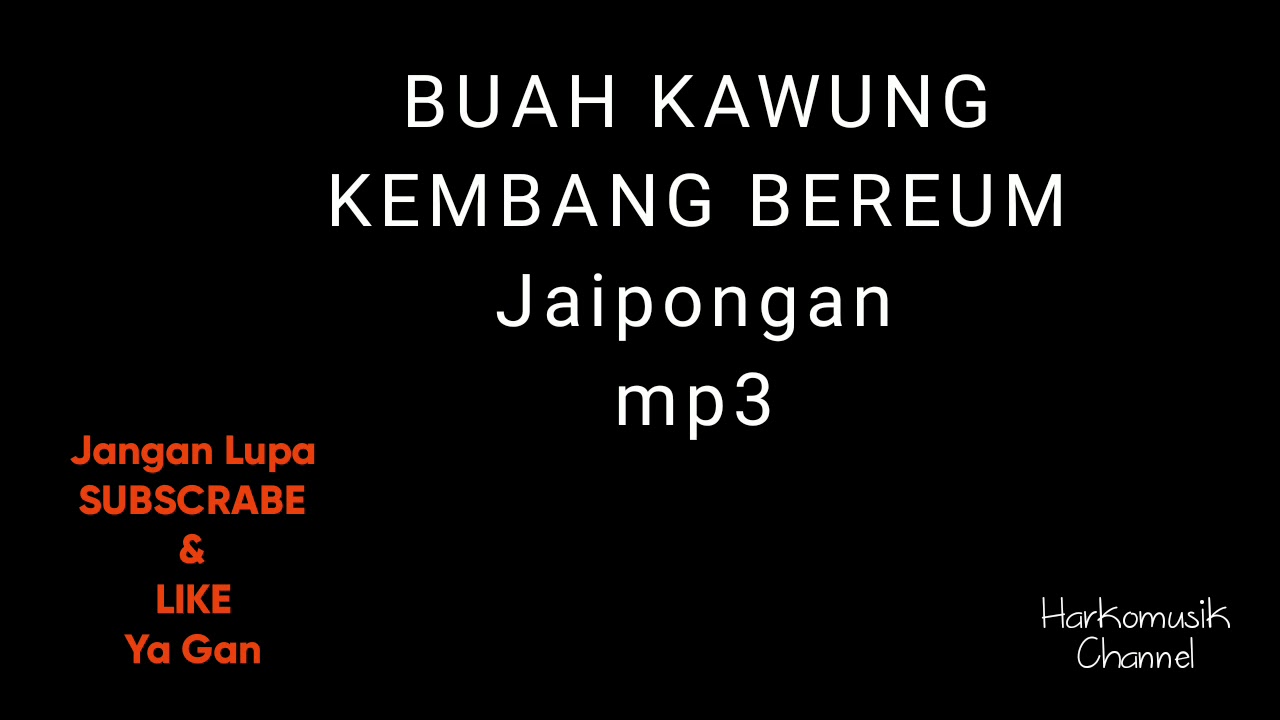 Buah Kawung Kembang Bereum Jaipongan