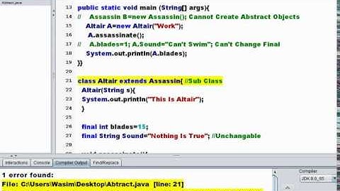 Abstract Class/Methods & Interfaces in Java