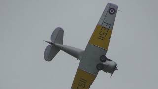 3x L4 Cubs & G CIUW FE511 Noorduyn AT 16 Harvard T6   11B Duxford Air Show Flying Days D Day 6jun21