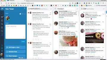 Using Tweetdeck in a Twitter Chat