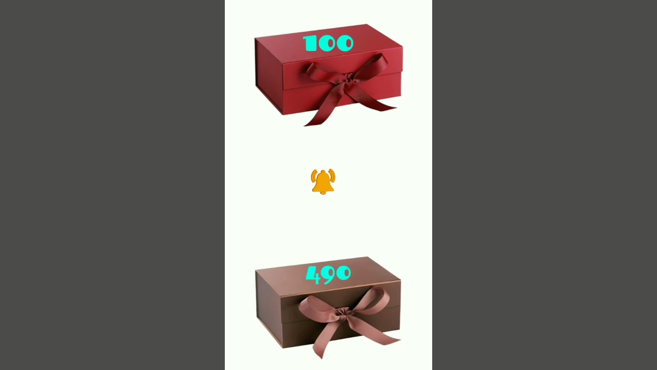 Choose Your Gift Box 🎁 - 100 vs 490 🔥🔥
