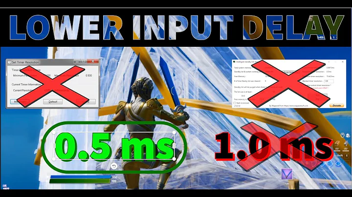 The Correct Way To Get 0.5 ms INPUT DELAY for Gaming "Timer Resolution" *ISLC* (Fortnite Season 4)