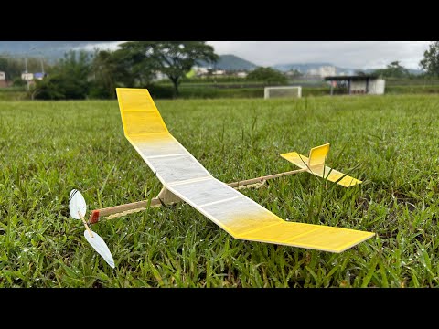 Rubber Powered Stick Model Airplane