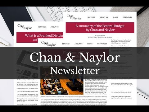 Subscribe to Chan & Naylor Newsletter