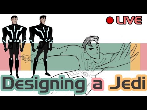 🔴 Designing a Jedi: Watch Me Design My YouTube Channel Art Live