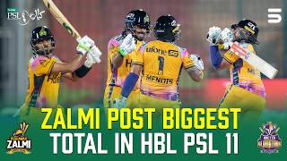 Zalmi Smash 255 Highest Total in PSL 11 Zalmi vs Quetta Gladiators Match 29 HBL PSL 11 MZB1J