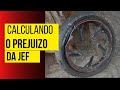 calculando o prejuízo do acidente, desmontando a Shineray Jef 150s