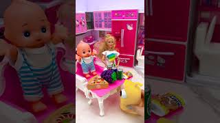 Satisfying With Unboxing Barbie Princess Family Toys, ASMR Video #shorts