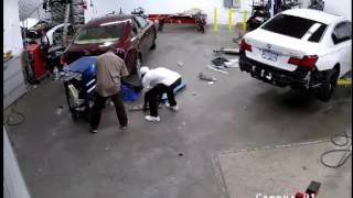 Auto Body Shop Burglary Suspects Caught on Surveillance Video
