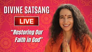 Divine Satsang LIVE with Pujya Sadhviji || 28 Apr 2024 || Sacred Garden at Parmarth Niketan.