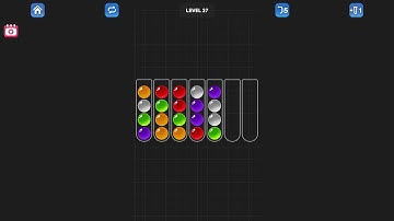 Ball Sort Puzzle - Color Game Level 27 Solution (Android)