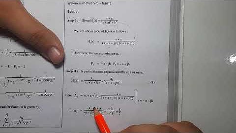 12. Impulse Invariance method numericals