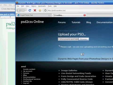 Drupal Theme from a Photoshop Design in Seconds!