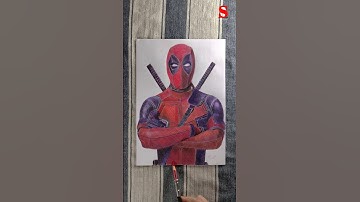How to draw Deadpool |How to draw Deadpool and Wolverine | Deadpool drawing #shorts #short #deadpool