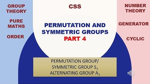 Permutation Series Part 4/5 | Symmetric Group S₃ & Alternating Group A₃ Explained | Group Theory CSS