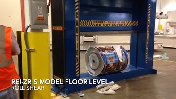 REI-ZR S Model, Floor Mounted Roll Shear/Reel Splitter/Guillotine