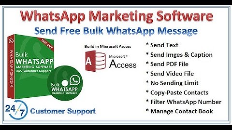 Send FREE Bulk WhatsApp Message, Text, Image, Video, PDF | WhatsApp send Using VBA Source Code  2021