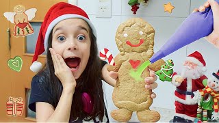 FIZ E DECOREI UMA BISCOITA GIGANTE!!! ★ Receita de Biscoitos de Natal deliciosos e fáceis de fazer