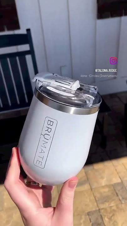 BrüMate Uncork'd XL MÜV - 100% Leak-Proof 14oz Insulated Wine  Tumbler with Lid - Vacuum Insulated Stainless Steel Wine Glass - Perfect  For Travel & Outdoors (Aqua): Tumblers & Water Glasses