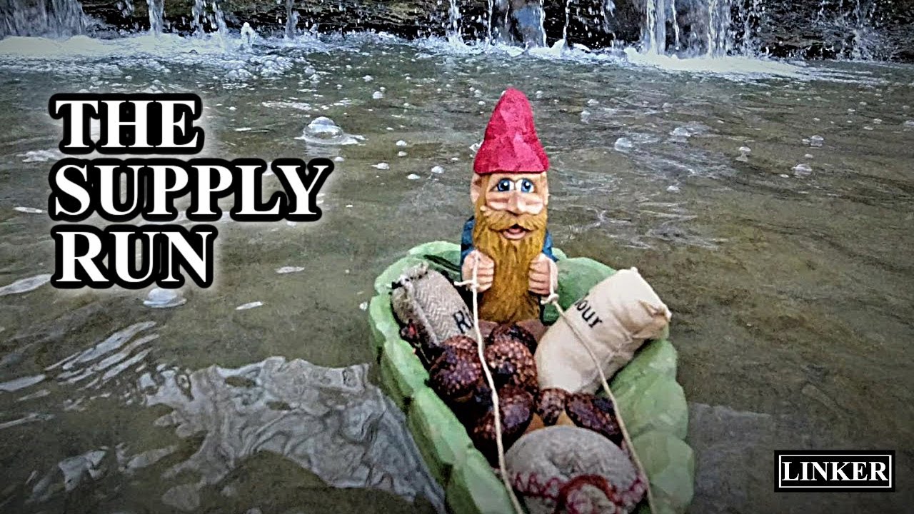The Gnome's Supply Run - Adventures in Woodcarving and Water