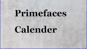 Primefaces Calender