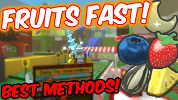 The *FASTEST* Ways To Get Fruits In Bee Swarm Simulator!