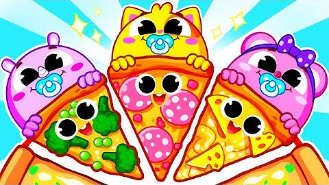 Sharing pizza Is Caring for Kids | Funny Song For Baby & Nursery Rhymes by Toddler Zoo