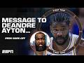 'SWITCH YOUR DAMN MINDSET!' 🗣️ - Perk's message to Deandre Ayton on the Lakers | First Take