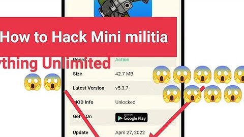 How to hack Mini militia || 100% proof || iQ 99999999 || How to Any mode hack mini militia || #short