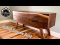 Creeves makes walnut live edge console build