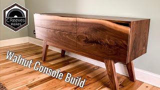 CReeves Makes: Walnut Live Edge Console Build