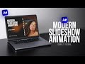 Modern slideshow animation in after effects  after effects tutorial  no plugin