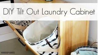 How To Build A Tilt Out Laundry Cabinet Youtube