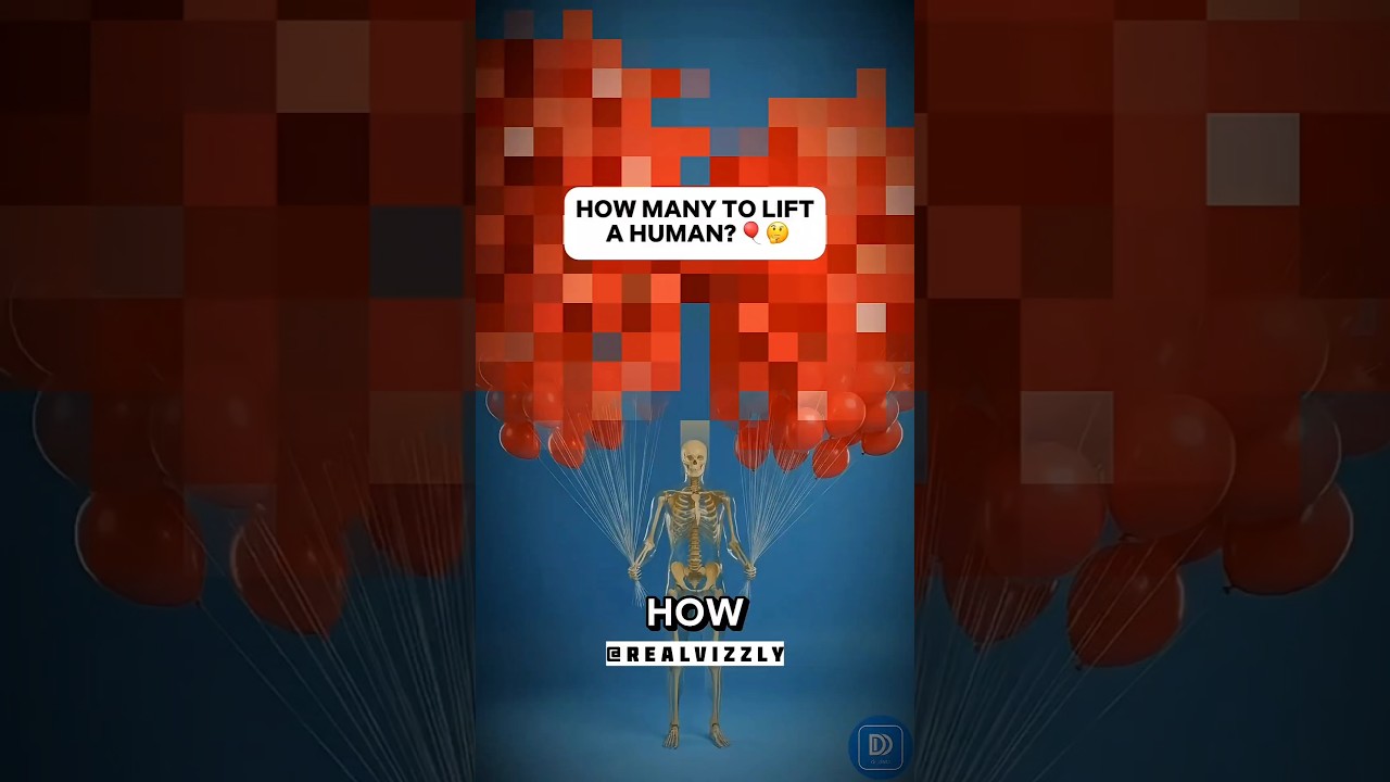 How Many Helium Balloons to Fly? 😲 