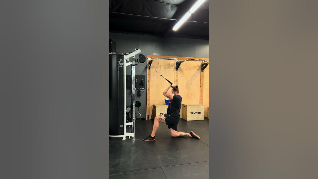 Cable Half Kneeling High Rope Curls YouTube