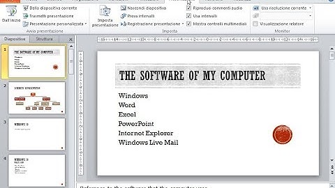 Avvia la presentazione