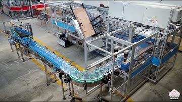 Wrap Around Case Packer with 90° Infeed System® for big containers