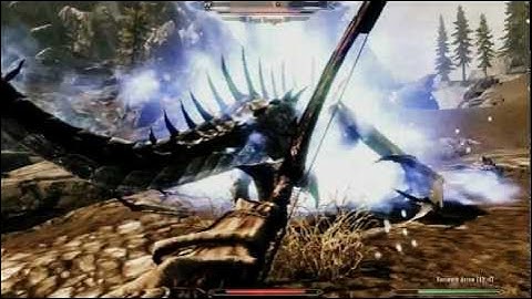 TES Skyrim Frost Dragon Kill